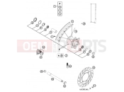 KTM 640 LC4-E ROT (972626) [EU] 2002 FRONT WHEEL