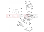 KTM 125 SXS (610021) [EU] 2002 CYLINDER, CYLINDER HEAD