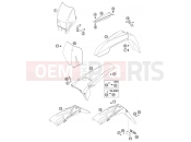 KTM 125 SX (610120) [EU] 2002 MASK, FENDERS