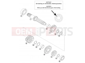 KTM 125 SX (610120) [EU] 2002 TRANSMISSION I - MAIN SHAFT