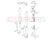 KTM 640 LC4-E SILBER (972618) [EU] 2001 FRONT FORK, TRIPLE CLAMP