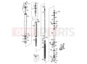 KTM 640 LC4-E SILBER (972618) [EU] 2001 FRONT FORK DISASSEMBLED