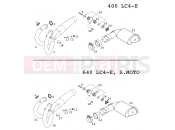 KTM 640 LC4-E SILBER (972618) [EU] 2001 EXHAUST SYSTEM