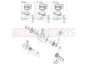 KTM 640 LC4-E SILBER (972618) [EU] 2001 CRANKSHAFT, PISTON
