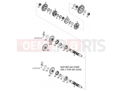 KTM 640 LC4-E SILBER (972618) [EU] 2001 TRANSMISSION II - COUNTERSHAFT