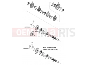 KTM 640 LC4-E SILBER (972618) [EU] 2001 TRANSMISSION II - COUNTERSHAFT