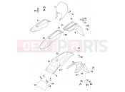 KTM 640 LC4-E (970316) [EU] 2001 MASK, FENDERS