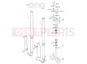 KTM 125 SXS (610011) [EU] 2001 FRONT FORK, TRIPLE CLAMP