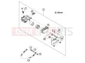 KTM 125 SXS (610011) [EU] 2001 REAR BRAKE CALIPER
