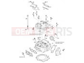 KTM 400 SX RACING (830115) [EU] 2001 CYLINDER HEAD