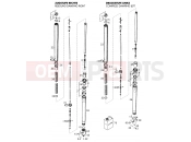 KTM 640 LC 4 - SILBER (977507) [US] 2000 FRONT FORK DISASSEMBLED