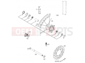 KTM 640 LC4-E SILBER/18,5Lt (972607) [EU] 2000 FRONT WHEEL
