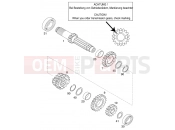 KTM 125 SX (610200) [EU] 2000 TRANSMISSION I - MAIN SHAFT