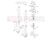 KTM 400 SX RACING (830105) [US] 2000 FRONT FORK, TRIPLE CLAMP