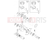 KTM 400 SX RACING (830105) [US] 2000 CRANKSHAFT, PISTON