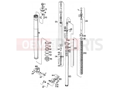 KTM 125 E-XC (717548) [US] 1994 FRONT FORK DISASSEMBLED