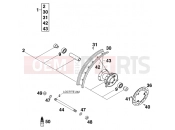 KTM 65 SX (600196) [EU] 1999 FRONT WHEEL