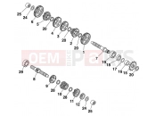 KTM 65 SX (600196) [EU] 1999 TRANSMISSION I - MAIN SHAFT