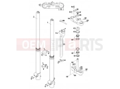 KTM 620 SUP-COMP (870389) [EU] 1998 FRONT FORK, TRIPLE CLAMP