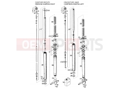 KTM 620 SUP-COMP WP (870379) [EU] 1997 FRONT FORK DISASSEMBLED