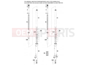 KTM 125 LC2 100/ORANGE BRD '96 (112664) [EU] 1996 FRONT FORK DISASSEMBLED