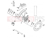KTM 125 LC2 100/ORANGE BRD '96 (112664) [EU] 1996 FRONT WHEEL
