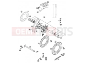 KTM 125 LC2 100/ORANGE BRD '96 (112664) [EU] 1996 REAR WHEEL