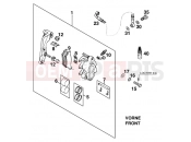 KTM 125 LC2 100/ORANGE BRD '96 (112664) [EU] 1996 FRONT BRAKE CALIPER