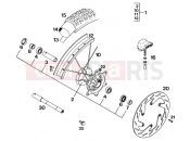 KTM 620 RXC-E (977555) [US] 1995 FRONT WHEEL