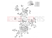 KTM 620 RXC-E (977555) [US] 1995 CYLINDER HEAD