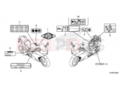 HONDA VFR800F 2016 F-49 CAUTION LABEL