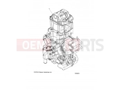 Polaris 2018 ATV ACE 500 SOHC (R08) (A18DAA50B7) ENGINE | ENGINE, LONG BLOCK - A18DAA50B7 (100629)