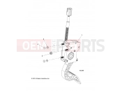 Polaris 2018 ATV 900 ACE EPS XC (R08) (A18DCE87BB) ENGINE | ENGINE, THROTTLE PEDAL - A18DCE87BB (100299)