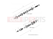 INDIAN 2018 CHIEFTAIN CLASSIC ALL OPTIONS (R04) (N18TFAAA) DRIVE TRAIN » DRIVE TRAIN, INPUT/OUTPUT SHAFT ASM. - ALL OPTIONS (49INDIANTRANS14)