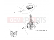 Polaris 2017 ATV SPORTSMAN 570 TRACTOR (R07) - A17SES57C1/C2/C7/CL/E1/E2/E7/EL/SET57C1/C2/E1/E2 ENGINE » ENGINE, CRANKSHAFT, PISTON and BALANCE SHAFT - 
