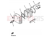 YAMAHA YN100 NEO'S 100 (5KKE) 2001 CYLINDER HEAD