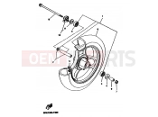 YAMAHA YN100 NEO'S 100 (5KKE) 2001 FRONT WHEEL