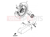 YAMAHA YN100 NEO'S 100 (5KKE) 2001 REAR WHEEL