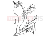 YAMAHA YN100 NEO'S 100 (5KKE) 2001 STEERING HANDLE & CABLE