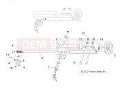 Polaris 2015 LEV GEM ALL OPTIONS - L15G2/4/6 STEERING » STEERING, LOCK, MANUAL - ALL OPTIONS (49GEMSTEER12LOCK)