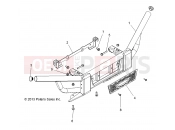 Polaris 2015 RANGER RANGER HST - R151DPD1AA/2D CHASSIS » CHASSIS, BUMPER, FRONT - (49BRUTUSBUMPERFRT13D)