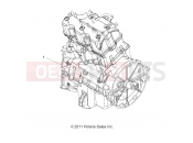POLARIS SCRAMBLER 850 XP HO/EPS - A14GH85AD/EAI ENGINE » ENGINE, SHORT BLOCK - (49ATVENGINE12SP850)