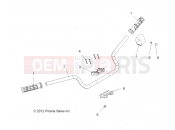 POLARIS SCRAMBLER 850 XP HO/EPS - A14GH85AD/EAI STEERING » STEERING, HANDLEBAR and CONTROLS - (49ATVHANDLEBAR13850SCRAM)