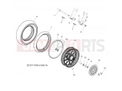 VICTORY BOARDWALK ALL OPTIONS (V14RB36) WHEEL | WHEEL, FRONT - V14RB36 ALL OPTIONS (49VICWHEELFRT12HB)