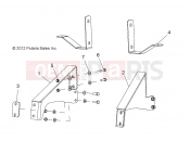 Polaris 2013 LEV GEM ALL OPTIONS - L13G2/4/6 FRAME » FRAME, OPTIONS, BUMPER, BRACKET, REAR - L13G6A (49GEMOPTIONS11BRKTRR)
