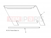 Polaris 2011 LEV GEM - e2/e4/e6/eS/eL/eLXD BODY » BODY, PANEL BACK WITHOUT LATCH - e6wSopt (49GEMBODY11BPNLE6)