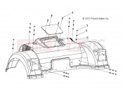 Polaris 2011 LEV GEM - e2/e4/e6/eS/eL/eLXD BODY » BODY, SPAT - e2/e4/e6 (49GEMBODY11SPAT)