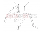 Polaris 2010 LEV GEM - E2/E4/E6/ES/EL/ELXD BODY » BODY, SPAT BRACKETS, 46 IN WT - e2/e4 (49GEMBODY11SPATE2)