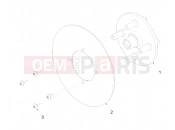 Polaris 2010 LEV GEM - E2/E4/E6/ES/EL/ELXD WHEELS » WHEELS, COMPONENTS, END, 9.21 INCH, DISC 4 BOLT - e2/e4/eS/eL (49GEMWHEELS11END9.21)