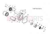 Polaris 2009 ATV PHOENIX 200 QUAD (A09PB20EB) ENGINE » ENGINE, CRANKCASE COVER, RH - (49ATVCRANKCASECVRRH09PHX)